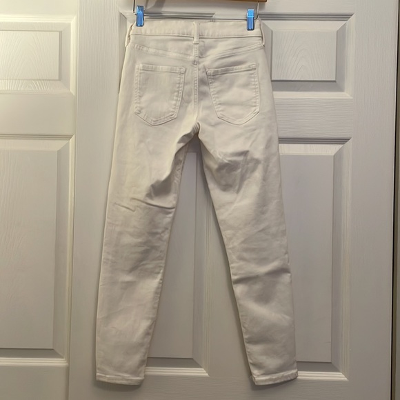 Banana Republic Skinny Fit White Denim White 25/0P - Picture 3 of 6